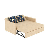 Victoria Fabric 3 Seater Pull Out Sofa Cum Bed(BEIGE) - 24 Months Warranty