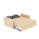 Victoria Fabric 3 Seater Pull Out Sofa Cum Bed(BEIGE) - 24 Months Warranty