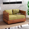 Cairo Solid Sheesham Wood 2 Seater Sofa - 3 Year Warranty (LUXE EDITION)