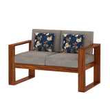 Euro Solid Sheesham Wood 2 Seater Sofa - 3 Years Warranty