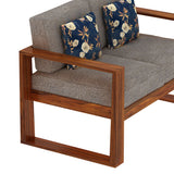 Euro Solid Sheesham Wood 2 Seater Sofa - 3 Years Warranty