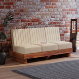 RONNY Solid Sheesham Wood 3 Seater Sofa - 3 Year Warranty (LUXE EDITION)