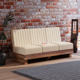 RONNY Solid Sheesham Wood 3 Seater Sofa - 3 Year Warranty (LUXE EDITION)