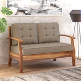 RAYON Solid Sheesham Wood 2 Seater Sofa - 3 Year Warranty (LUXE EDITION)
