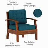 RAYON Solid Sheesham Wood Single Seater Sofa - 3 Year Warranty (LUXE EDITION)