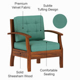 RAYON Solid Sheesham Wood Single Seater Sofa - 3 Year Warranty (LUXE EDITION)