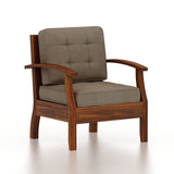 RAYON Solid Sheesham Wood Single Seater Sofa - 3 Year Warranty (LUXE EDITION)
