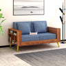 Bolt Solid Sheesham Wood 2 Seater Sofa With Side Storage - 3 Year Warranty (LUXE EDITION)