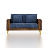 Bolt Solid Sheesham Wood 2 Seater Sofa With Side Storage - 3 Year Warranty (LUXE EDITION)