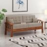 CROWN Solid Sheesham Wood 3 Seater Sofa - 3 Year Warranty (LUXE EDITION)