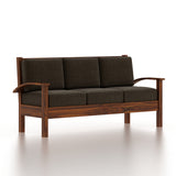 DELTA Solid Sheesham Wood 3 Seater Sofa - 3 Year Warranty (LUXE EDITION)