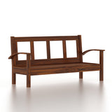 DELTA Solid Sheesham Wood 3 Seater Sofa - 3 Year Warranty (LUXE EDITION)