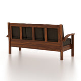 DELTA Solid Sheesham Wood 3 Seater Sofa - 3 Year Warranty (LUXE EDITION)