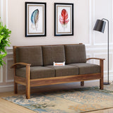 DELTA Solid Sheesham Wood 3 Seater Sofa - 3 Year Warranty (LUXE EDITION)