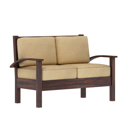 DELTA Solid Sheesham Wood 2 Sofa - 3 Year Warranty (LUXE EDITION)