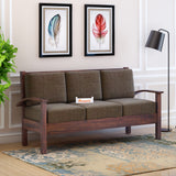 DELTA Solid Sheesham Wood 3 Seater Sofa - 3 Year Warranty (LUXE EDITION)