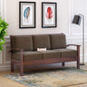 DELTA Solid Sheesham Wood 3 Seater Sofa - 3 Year Warranty (LUXE EDITION)