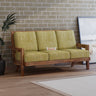 AURA Solid Sheesham Wood 3 Seater Sofa - 3 Year Warranty (LUXE EDITION)