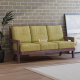 AURA Solid Sheesham Wood 3 Seater Sofa - 3 Year Warranty (LUXE EDITION)