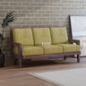AURA Solid Sheesham Wood 3 Seater Sofa - 3 Year Warranty (LUXE EDITION)