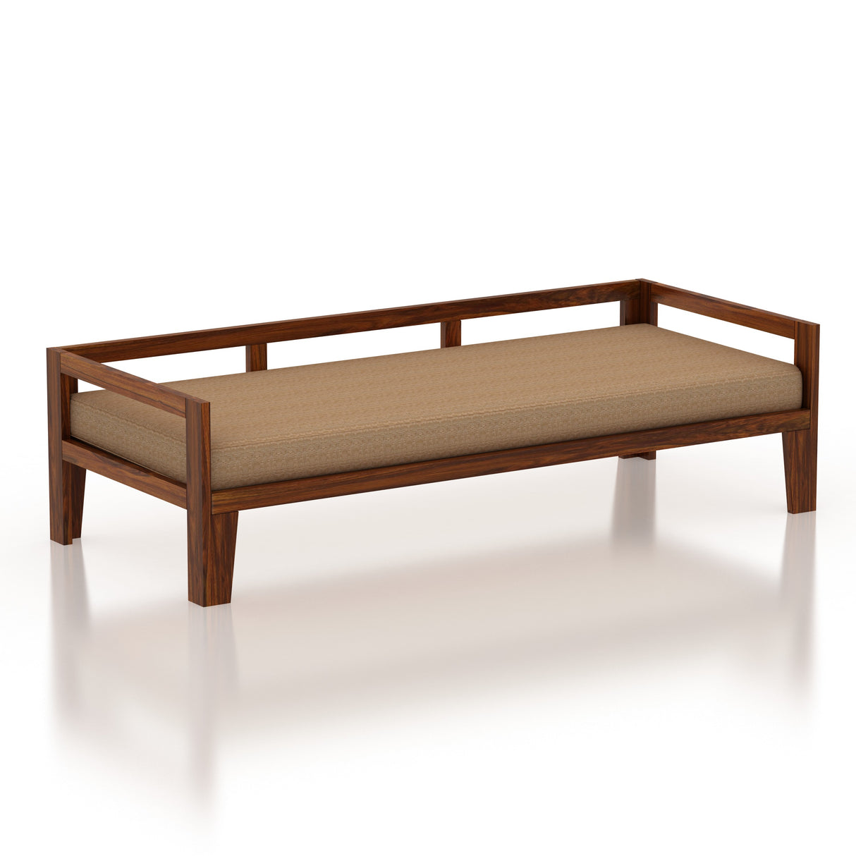 Foster Solid Sheesham Wood Divan Cum Sofa - 3 Years Warranty