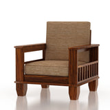 Maharaja Solid Sheesham Wood Single Seater Sofa - 3 Years Warranty