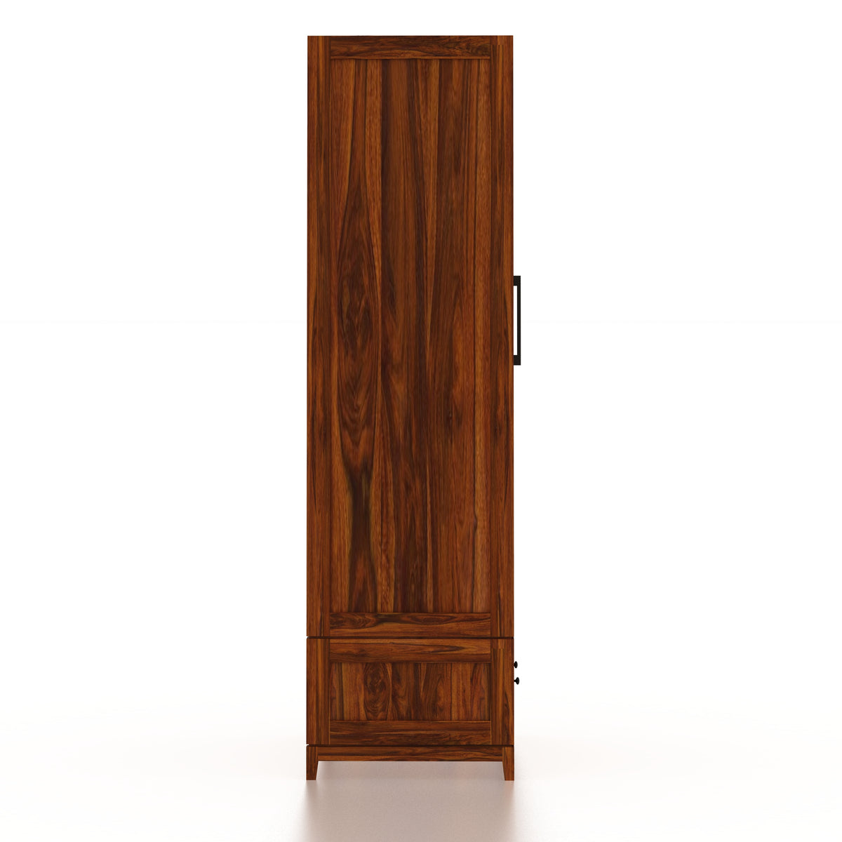 Martino Solid Sheesham Wood Wardrobe With Two Doors and Drawer - 3-Year Warranty