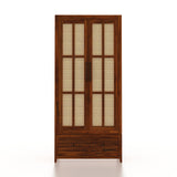 Martino Solid Sheesham Wood Wardrobe With Two Doors and Drawer - 3-Year Warranty