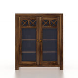 LYON Solid Sheesham Wood Shoe Rack Cabinet - 3 Years Warranty