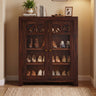 LYON Solid Sheesham Wood Shoe Rack Cabinet - 3 Years Warranty