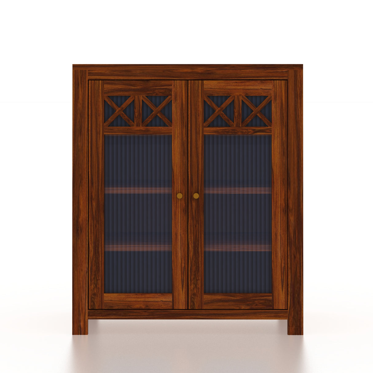 LYON Solid Sheesham Wood Shoe Rack Cabinet - 3 Years Warranty