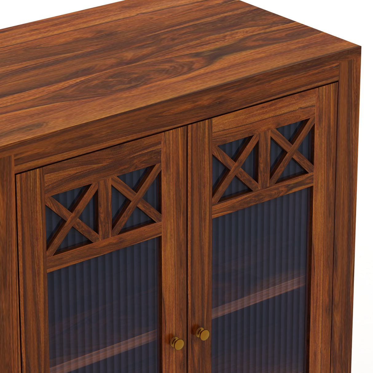 LYON Solid Sheesham Wood Shoe Rack Cabinet - 3 Years Warranty