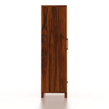 Naptune Solid Sheesham Wood Wardrobe With  Two Doors and Drawer - 3-Year Warranty