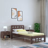 Simons Solid Sheesham Wood Single Bed - 3 Years Warranty