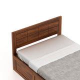 SKYLER Solid Sheesham Wood 4 Feet Bed With Box Storage - 3 Years Warranty