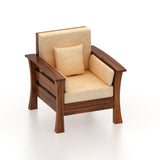 Nirvana Solid Sheesham Wood Single Seater Sofa - 3 Years Warranty