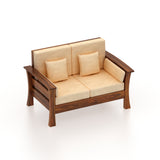 Nirvana Solid Sheesham Wood Two Seater Sofa - 3 Years Warranty