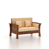 Nirvana Solid Sheesham Wood Two Seater Sofa - 3 Years Warranty