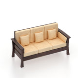 Nirvana Solid Sheesham Wood 3 Seater Sofa With Side Pockets - 3 years Warranty