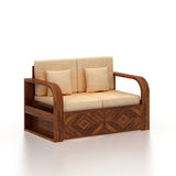 Wave Solid Sheesham Wood 5 Seater Sofa Set 3+2 - 3 Years Warranty