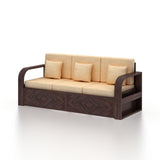 Wave Solid Sheesham Wood 5 Seater Sofa Set 3+2 - 3 Years Warranty