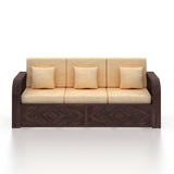 Wave Solid Sheesham Wood 5 Seater Sofa Set 3+2 - 3 Years Warranty