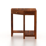 Swiss Solid Sheesham Wood Study Table With Storage - 3 Years Warranty