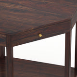 Swiss Solid Sheesham Wood Study Table With Storage - 3 Years Warranty