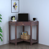 Swiss Solid Sheesham Wood Study Table With Storage - 3 Years Warranty