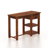 Armania Solid Sheesham Wood Study Table With Open Shelf Storage - 3 Years Warranty