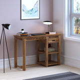 Armania Solid Sheesham Wood Study Table With Open Shelf Storage - 3 Years Warranty