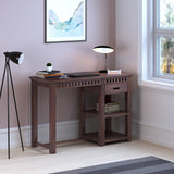 Armania Solid Sheesham Wood Study Table With Open Shelf Storage - 3 Years Warranty