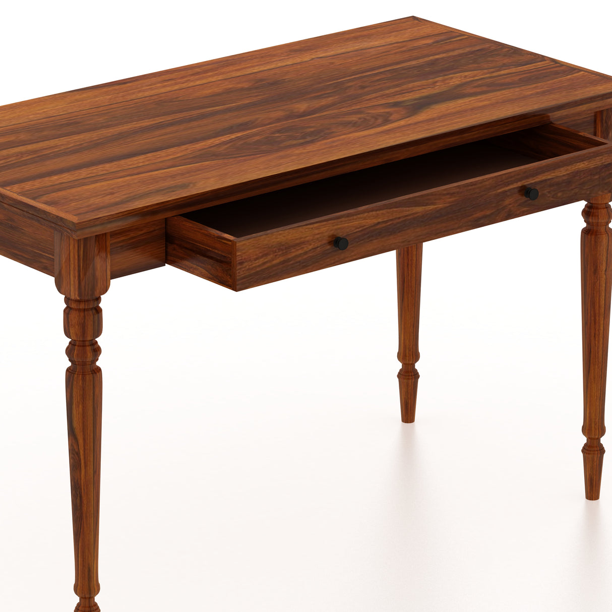 Pillar Solid Sheesham Wood Study Table - 3 Years Warranty