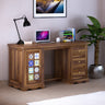 Udaipur Solid Sheesham Wood Study Table With Tiles Detailing - 3 Years Warranty
